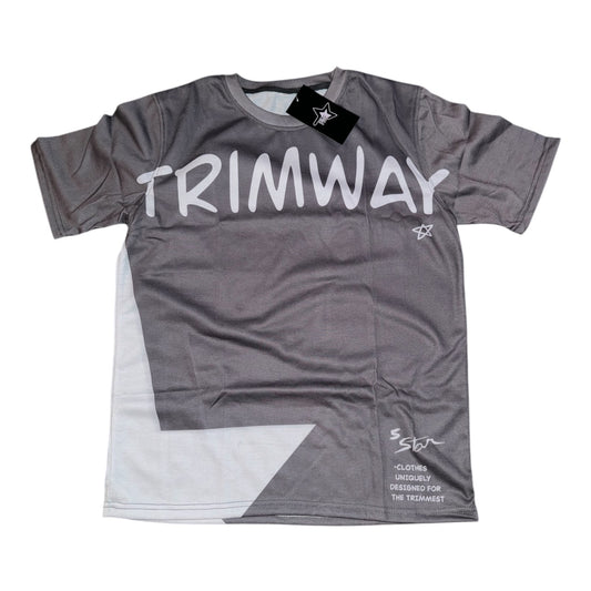 Grey/White TrimWay Signature Tee