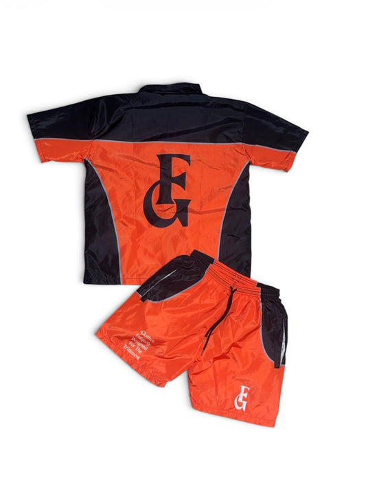 Orange Men WindBreaker Set