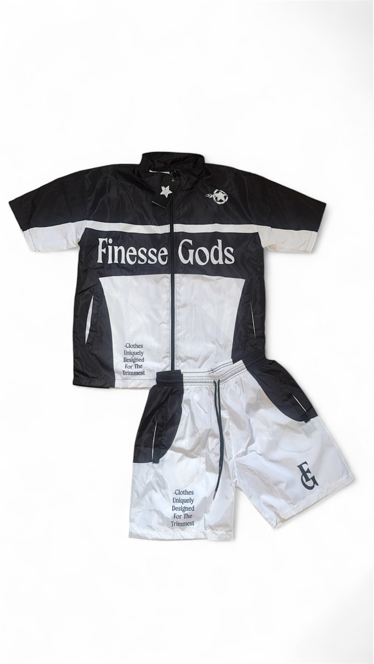 White/ Black FG Windbreaker Set